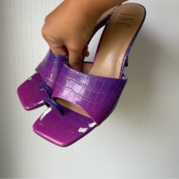 INC International Concepts Purple Friskee Slide Sandals Size Women's 10. - Picture 5 of 10